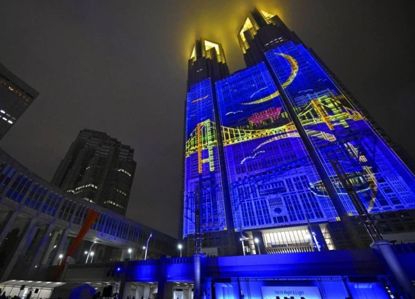 Độc đáo màn hình trình chiếu ánh sáng cố định lớn nhất thế giới tại Nhật Bản