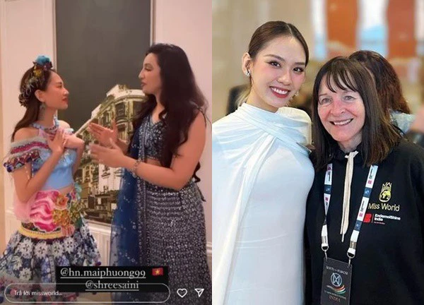 Mai Phương được Miss World để mắt, ưu ái cho 2 "chễm chệ" trên trang tin