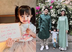 Dong Nhi's daughter announces that her mother has a baby, her expression is extremely cute