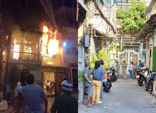 House fire on Cach Mang Thang 8 Street in District 10, 4 people did not survive