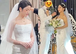 Chu Thanh Huyen was "angry" because her wedding dress was the same as Nhat Le's, showing off how much Quang Hai loved her