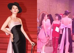 Nam Em was accused of being petty by an MC's wife, the clip of face-to-face pushing and shoving on the red carpet is hot again