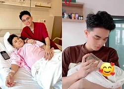 Vietnamese "man" is pregnant naturally, touched by the day "father round square child"