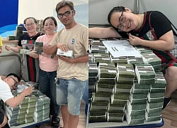 The woman won the lottery ticket of 34 billion VND, the money was carried home, divided equally among the brothers