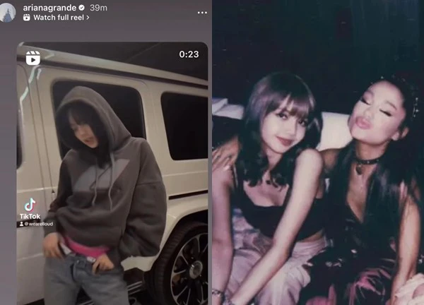 Ariana Grande bất ngờ đăng lại clip của Lisa, gửi tín hiệu collab?