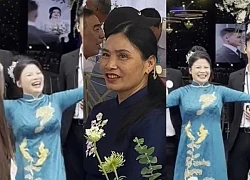 Quang Hai's mother's playful pose causes controversy, far behind Doan Hai My's mother-in-law?