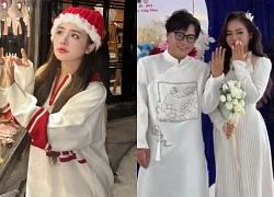 Pham Thoai's wife was accused of wearing a "fake" ao dai on her wedding day, what's the truth?