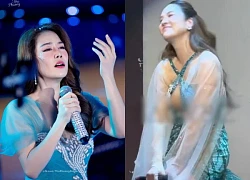 Thu Phuong suddenly knelt down and bowed to the audience while performing: What's going on?