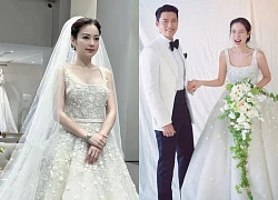 "Mother of 6" Hang Bau wears a half-billion wedding dress just like Son Ye Jin, is about to get married for the third time?