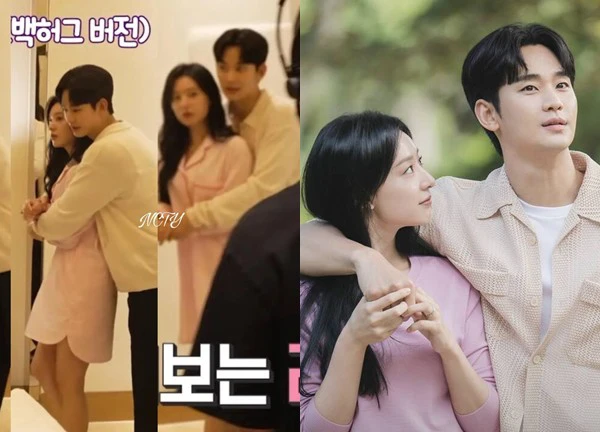 Kim Soo Hyun - Kim Ji Won thân mật ở hậu trường, fan 'la ó' vì bị đạo diễn cắt