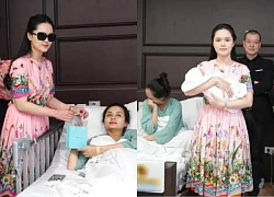 Visiting her sister to give birth, the wife of a famous Vietnamese football player almost had her stitches burst