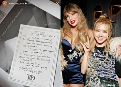 Rosé (BLACKPINK) burst into happiness when she received a special gift from Taylor Swift