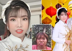 Phuong "Thi No" reborn after cutlery crushed her face, her current beauty is surprising