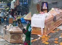 Phan Thiet: Bringing coffins and votive papers to the owner's house to collect debt, 18 people were prosecuted