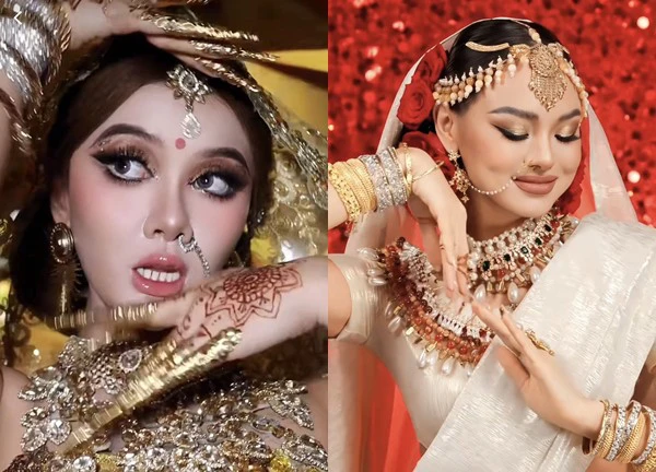 Trend makeup Ấn Độ: Xuân Ca dẫn đầu xu hướng, Mai Ngô hoá nữ thần