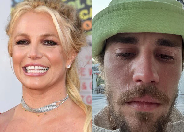 Britney Spears lấy ảnh Justin Bieber khóc làm meme, tự hào khoe "chiến tích"