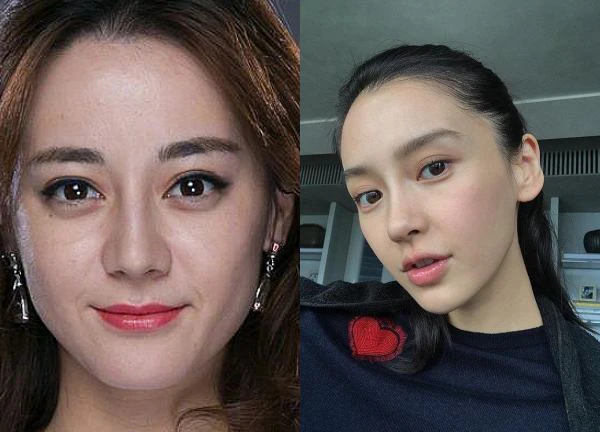 Angelababy - Nhiet Ba and Cbiz stars removed their makeup, clearly seeing the beauty gap