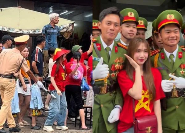 Hòa Minzy tung bay cờ Việt Nam, "đại náo" Điện Biên, xem diễu binh bị CSGT nhắc