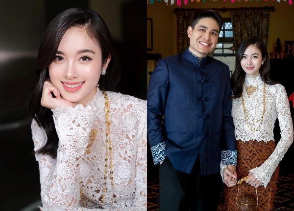 Hết sexy "ná thở", Nong Poy lại nổi bần bật khi mặc outfit đặc biệt đi sự kiện với ông xã doanh nhân