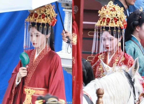 Mỹ nhân hồng y đẹp nhất Trung Quốc hóa tân nương ở phim mới, "visual" không góc chết làm CĐM mê mệt