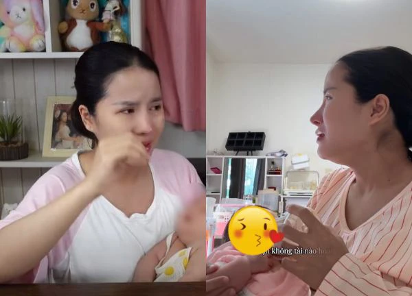 Bà Nhân Vlog ôm con khóc giữa đêm vì mất kênh tóp tóp 5 triệu theo dõi