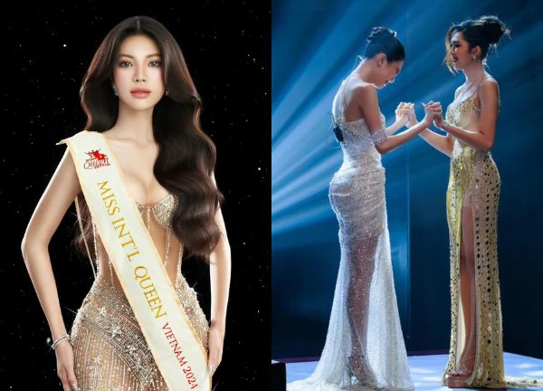 Huong Giang let 2 transgender beauties fight, "1 lost 1 longer", revealin.g international exam tickets