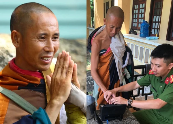 Mr. Thich Minh Tue voluntarily stopped walking alms, supported by officials to do CCCD