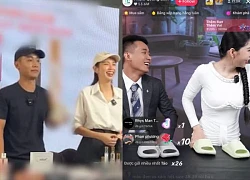 Quang Linh was embarrassed when she was live with Thuy Tien, in contrast when she was with this person