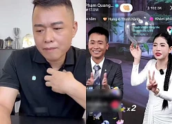 Hang Du Duc's husband livestreamed and scolded his wife, demanding a divorce because he was jealous of Quang Linh Vlog