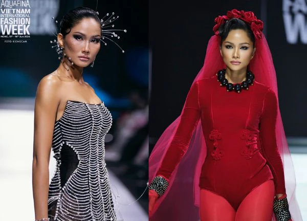 H'Hen Niê đắt show vedette, đẳng khấp "khác bọt", khuynh đảo Tuần lễ Thời trang