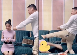 There was a huge clip of Hang Du Muc being "impacted" by her husband with her foot and falling over on the chair