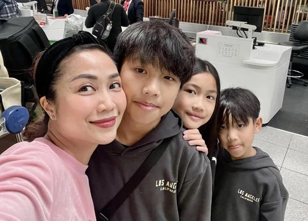 Snail Thanh Van "broke up" with her husband, took her 3 children to Australia, asked for help because of an incident on the plane