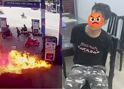 Terrified, the young man rushed into the gas station and set it on fire, showing signs of addiction