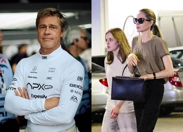 Angelina Jolie kè kè bên các con, Brad Pitt bị máu mủ "ghẻ lạnh" đến đáng thương