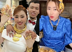 Tiktoker Kieu Duyen: The rice paper tycoon, the wedding wore 11 gold trees to cause a shock