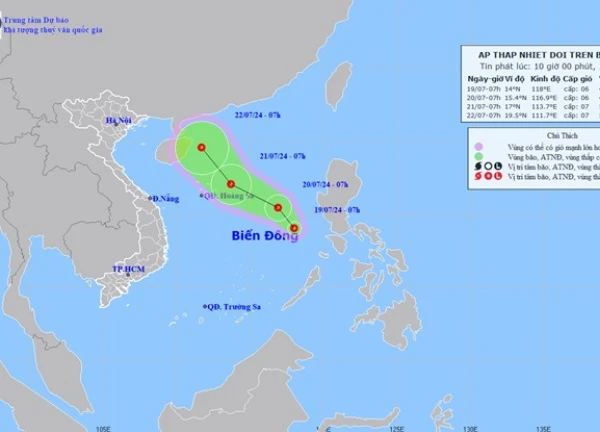 Chủ động ứng phó với áp thấp nhiệt đới trên Biển Đông