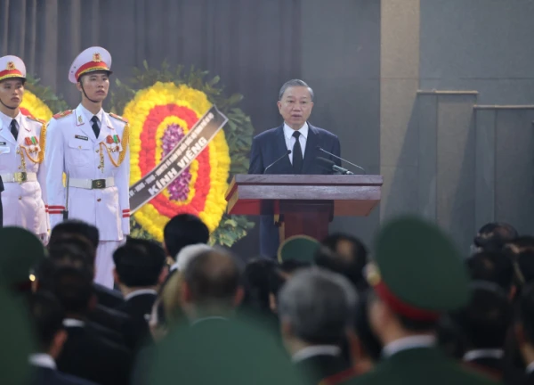 Toàn văn Lời điếu của Chủ tịch nước Tô Lâm tại Lễ truy điệu Tổng Bí thư Nguyễn Phú Trọng