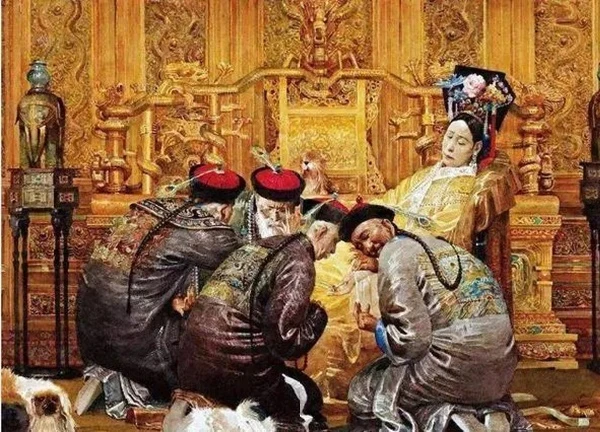 Empress Dowager Cixi terrified the palace maids when she served her to sleep, exhausted to the point of deat.h.