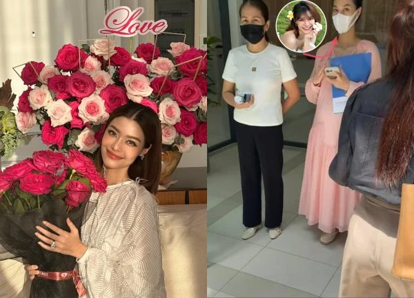 Runner-up Kieu Loan revealed pregnancy check-up photos, heavily pregnant, husband's identity surprising