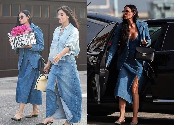 Cách nhau 29 tuổi, minh tinh Demi Moore được nhận xét trẻ đẹp hơn con gái