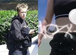 Angelina Jolie's daughter Shiloh is no longer a tomboy, "turns around" to wear a feminine swimsuit that causes a stir