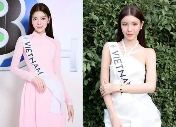 Miss International Queen: Tường San diện áo dài, bắ.n tiếng Thái trên truyền hình