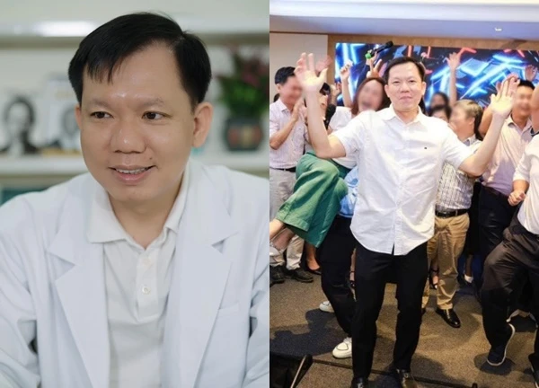 Dr. Thinh shows off class reunion photos, publicly announces marital status, especially mentions "wife"