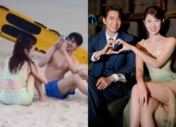 Thuý Ngân và 1 sao nam Vbiz bị tóm dính du lịch tình tứ, đàng trai có hành động đáng nghi