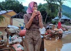 Yen Bai teacher causes a stir with her muddy photo, eating raw instant noodles, saying heartbreaking words