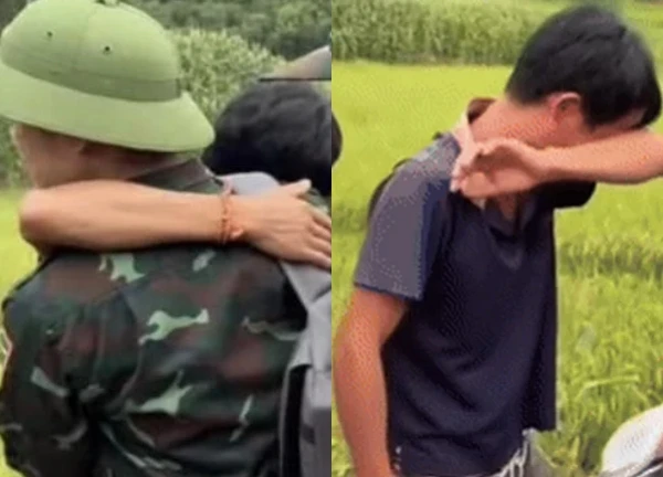 Người đàn ông mất cả GĐ nói lý do bật khóc, ôm chia tay chiến sĩ rời Làng Nủ