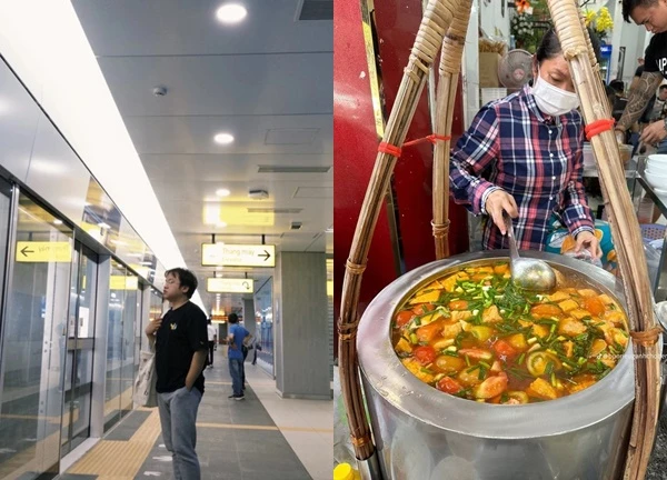 Trào lưu mới: Gen Z hào hứng làm 'food tour' bằng tàu metro