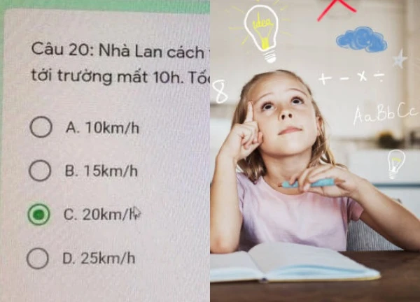 Bài toán 'nhà Lan cách trường 200km': Hài hước hay phi thực tế?