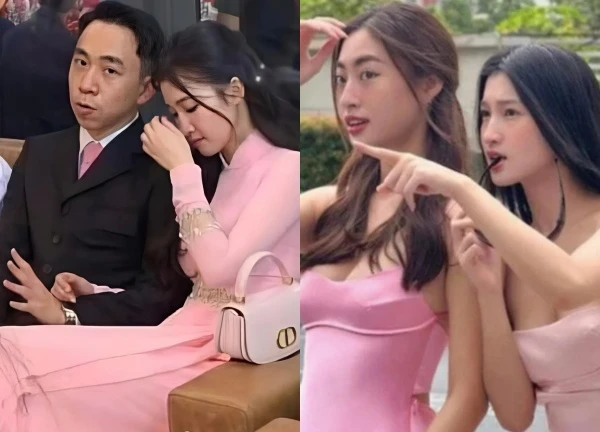 Phuong Nhi and her young husband are affectionate, Luong Thuy Linh has a strange attitude