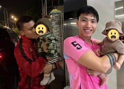 Quang Hai's 'weakness' was exposed when holding his child, 'compared' with Van Hau, 10 million fans were shocked?